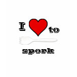 I love to Spork t-shirts