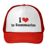 I Love to Summarize Hat