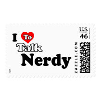 I Love To Talk Nerdy postage