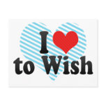 I Love to Wish Post Card