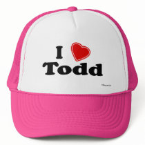 I Love Todd hats