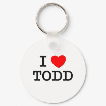 I Love Todd keychains