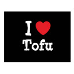 I love Tofu heart T-Shirt Postcard