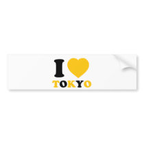 I Love Tokyo Bumper Stickers