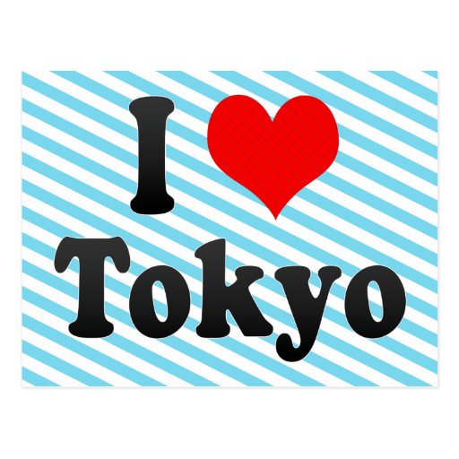 I Love Tokyo, Japan. Aisuru Tokyo, Japan Postcard
