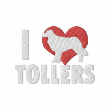I Love Tollers Embroidered Shirt (Long Sleeved)