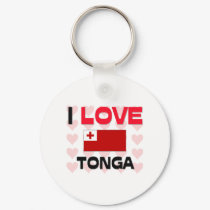 I Love Tonga keychains