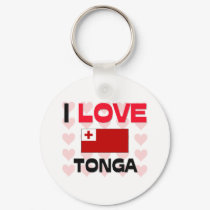 I Love Tonga keychains