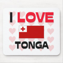 I Love Tonga mousepads
