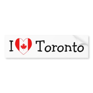 I Love Toronto bumpersticker