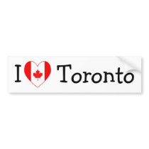 I Love Toronto bumper stickers by definingyou I Love Toronto bumper stickers