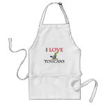 I Love Toucans aprons