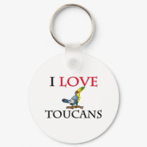 I Love Toucans keychains