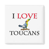I Love Toucans magnets