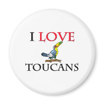 I Love Toucans magnets
