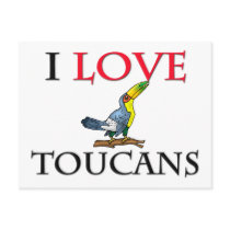 I Love Toucans postcards