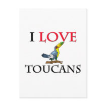 I Love Toucans postcards