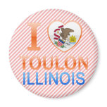 I Love Toulon, IL Fridge Magnet