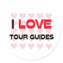 I LOVE TOUR GUIDES stickers