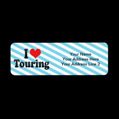 I Love Touring Return Address Label