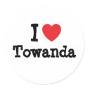 I love Towanda heart T-Shirt stickers