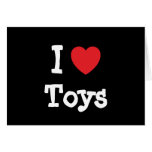 I love Toys heart custom personalized Card