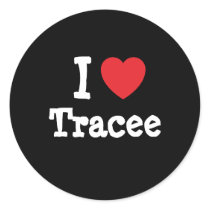 I love Tracee heart T-Shirt stickers