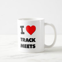 I love Track Meets Coffee Mug