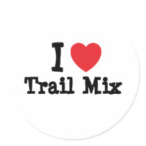 I love Trail Mix heart T-Shirt stickers