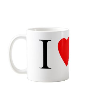 I Love Trains mug