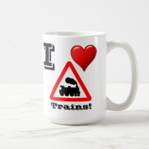 I Love Trains Mug