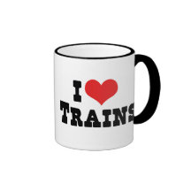 I Love Trains Mug