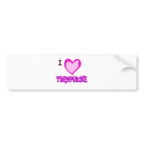 I LOVE Trampoline Bumper Sticker