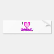 I LOVE Trampoline Bumper Sticker