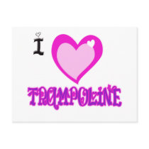 I LOVE Trampoline Post Cards
