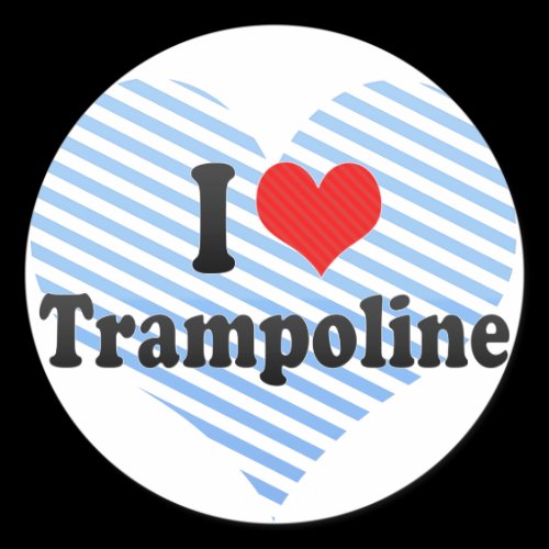 I Love Trampoline Sticker