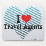 I Love Travel Agents Mousepads