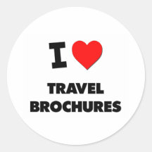 I love Travel Brochures Sticker