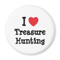 I love Treasure Hunting heart custom personalized magnets by funnycustomtshirts I love Treasure Hunting heart custom personalized magnets