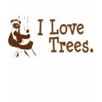 I Love Trees Bear t-shirts