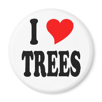 I LOVE TREES magnets