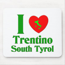 I Love Trentino South Tyrol mousepads by claybuster I Love Trentino South Tyrol mousepads