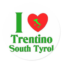 I Love Trentino South Tyrol Stickers