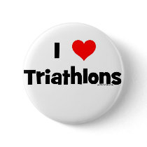 I Love Triathlons buttons