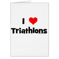 I Love Triathlons cards