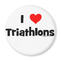 I Love Triathlons magnets