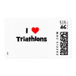 I Love Triathlons postage