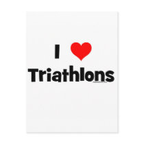 I Love Triathlons postcards