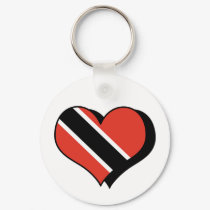 I Love Trinidad and Tobago Keychain