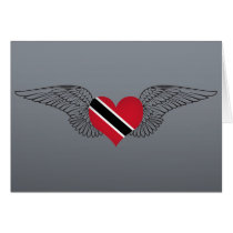 I Love Trinidad and Tobago -wings Card